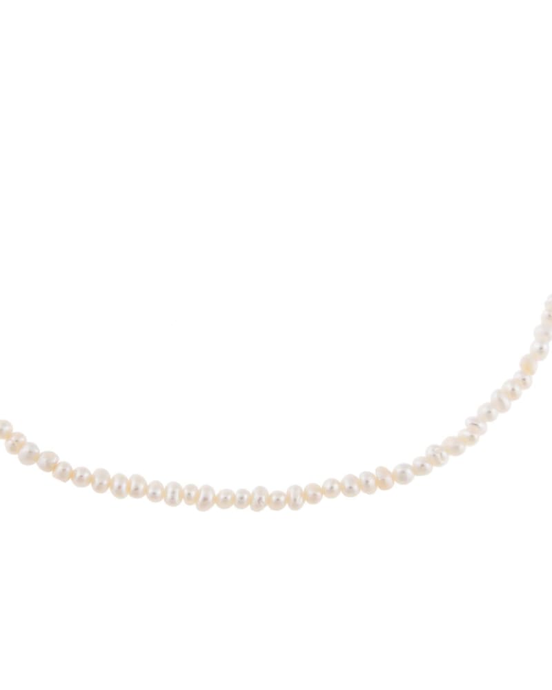 Front of a size One Size Tiny Pearl Choker Pearl White One Size in Pearl White by By Adina Eden. | dia_product_style_image_id:292138